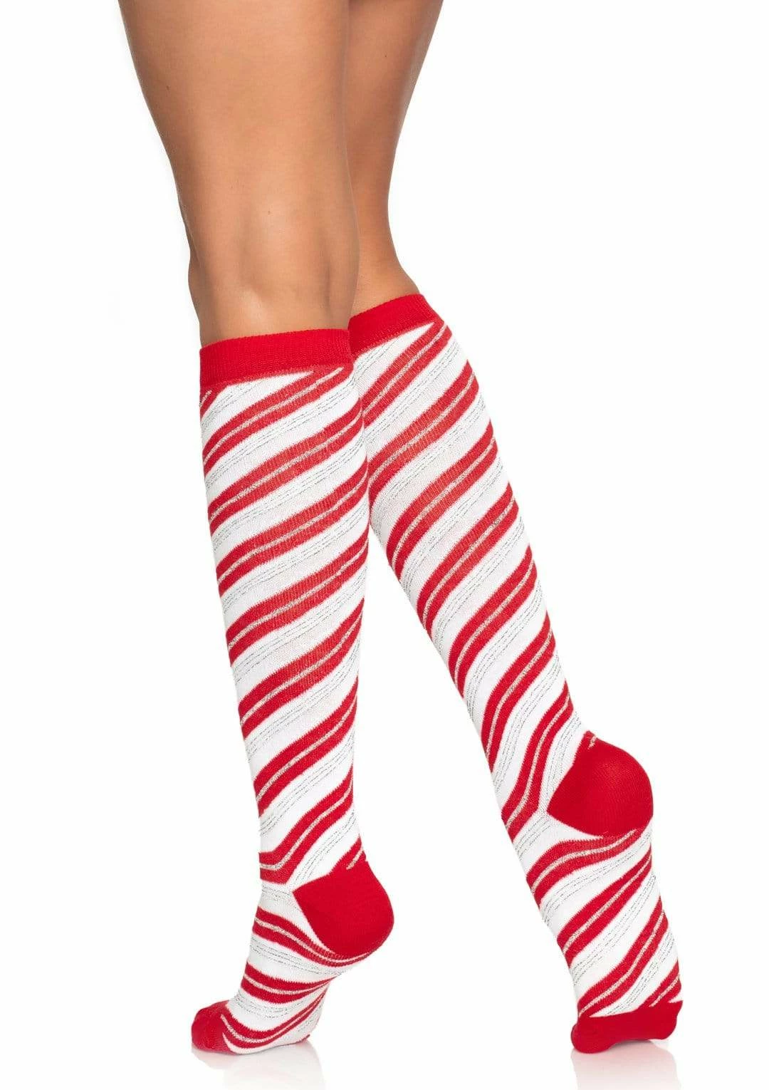 Leg Avenue Sock Obsession Candy Cane Knee High Socks 3 Leg Avenue Sock Obsession Candy Cane Knee High Socks