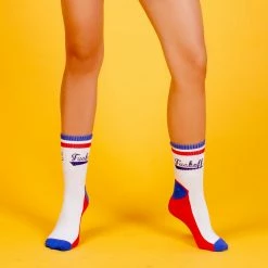 The Sugarpuss Collection "F*ck Off" Ankle Tube Socks: Red, Blue, White