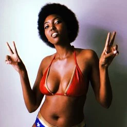 The Sugarpuss Collection Star Superheroine Bikini Top