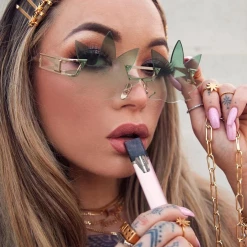 The Sugarpuss Collection MaryJane Sunglasses In Ombre Green Sunglasses, Shades, Sunnies!