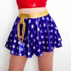 The Sugarpuss Collection Star Superheroine Circle Skirt
