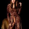 The Sugarpuss Collection Jungle Fever Country Pop Star Velvet Leopard Duster Robe