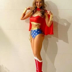 The Sugarpuss Collection Costumes Star Superheroine Classic Briefs In Metallic Stars