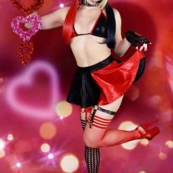 The Sugarpuss Collection Harlequin Bikini Top And Mini Circle Skirt Costumes