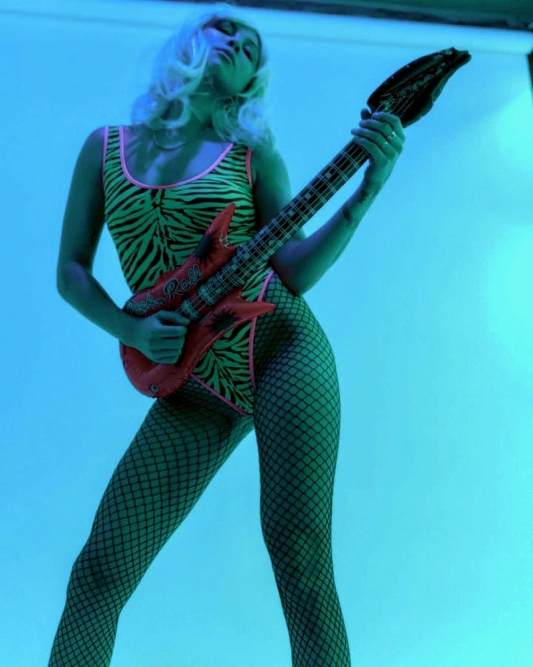 The Sugarpuss Collection Highcut Onepiece Swimsuit With Thong Back In Neon Green Zebra With Neon Pink Trim 5 The Sugarpuss Collection Highcut Onepiece Swimsuit With Thong Back In Neon Green Zebra With Neon Pink Trim