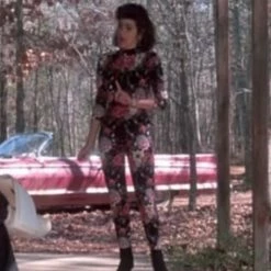 The Sugarpuss Collection Mona Lisa Vito Floral Catsuit With Zipper Back Costumes