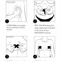 See Ya At The Festie! Glow-In-The-Dark Alien Pasties With Mini And Baby Glow Stars By Pastease®