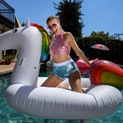 The Sugarpuss Collection Hologram Jogger Short In Baby Blue 6 The Sugarpuss Collection Hologram Jogger Short In Baby Blue