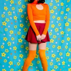 The Sugarpuss Collection Brains Of The Mystery Gang Keyhole Top And Skirt Set