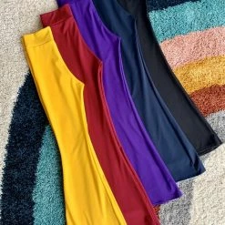 The Sugarpuss Collection Highwaist Bell Bottoms In Purple