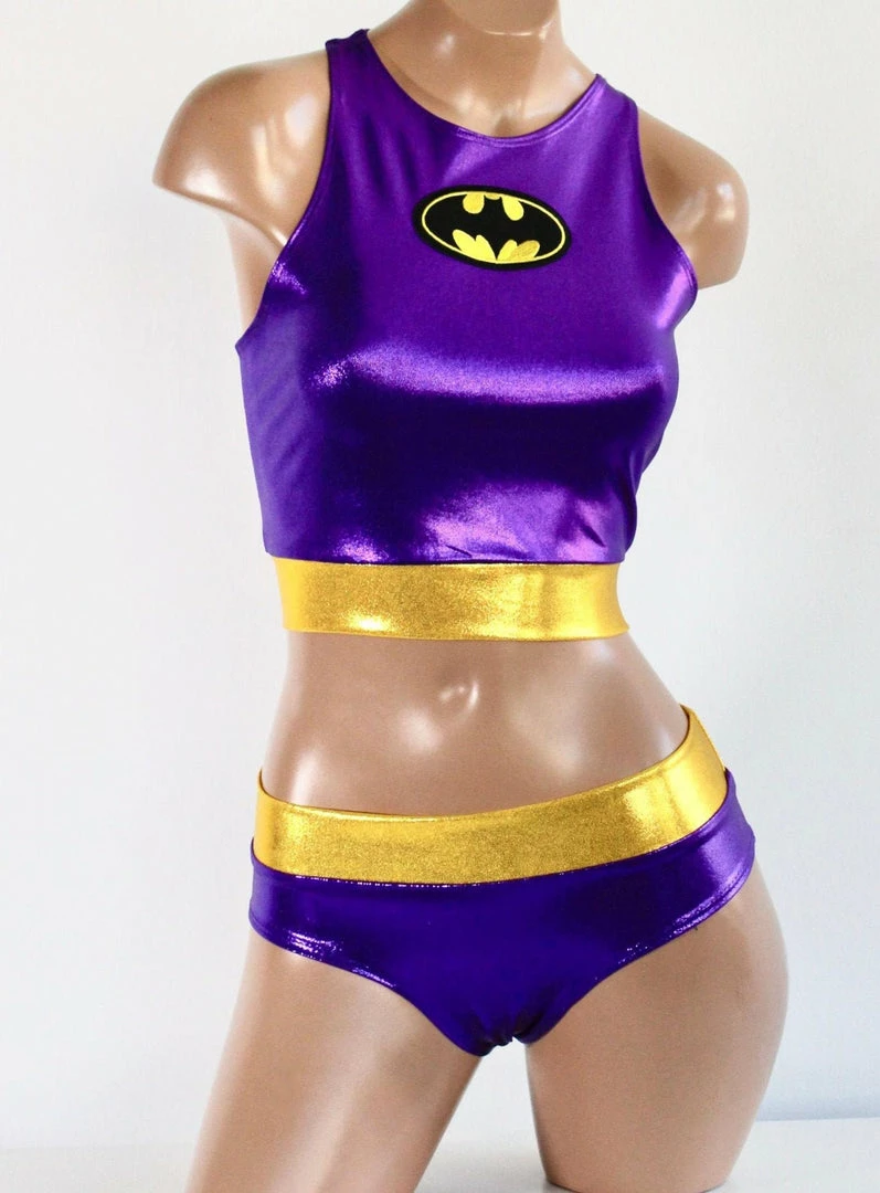 The Sugarpuss Collection Purple Bat Hero Costume Set With Racerback Top And Lowrise Bottoms Costumes 1 The Sugarpuss Collection Purple Bat Hero Costume Set With Racerback Top And Lowrise Bottoms Costumes