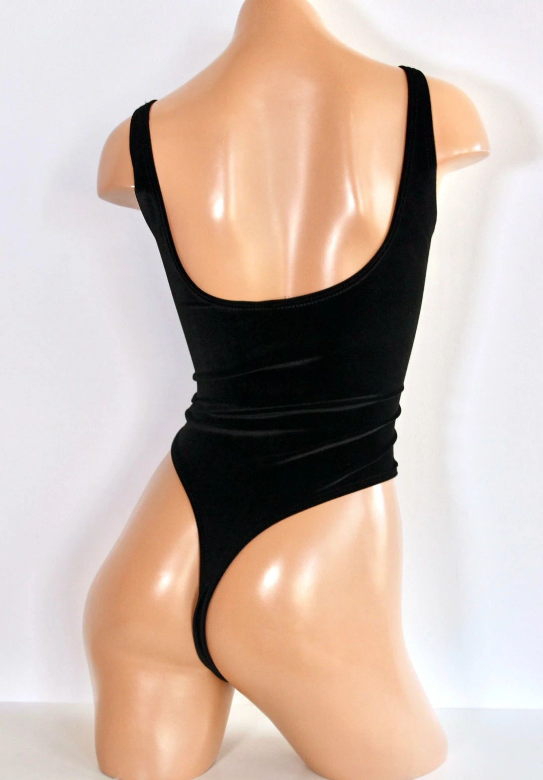 The Sugarpuss Collection Plush Velvet Highcut Scoopneck Bodysuit In Black Lush Velvets 3 The Sugarpuss Collection Plush Velvet Highcut Scoopneck Bodysuit In Black Lush Velvets