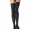 Leg Avenue Opaque Thigh High Stockings In Black Sock Obsession