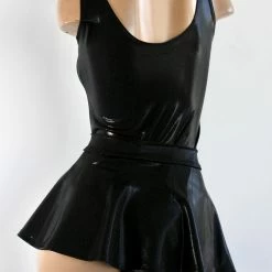 The Sugarpuss Collection Dark Bat Hero Costume Set W Bodysuit And Mini Skirt