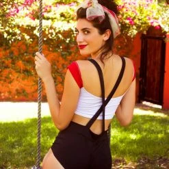 The Sugarpuss Collection Pin Up Overalls In Black Rollergirls And Disco Babes 9 The Sugarpuss Collection Pin Up Overalls In Black Rollergirls And Disco Babes