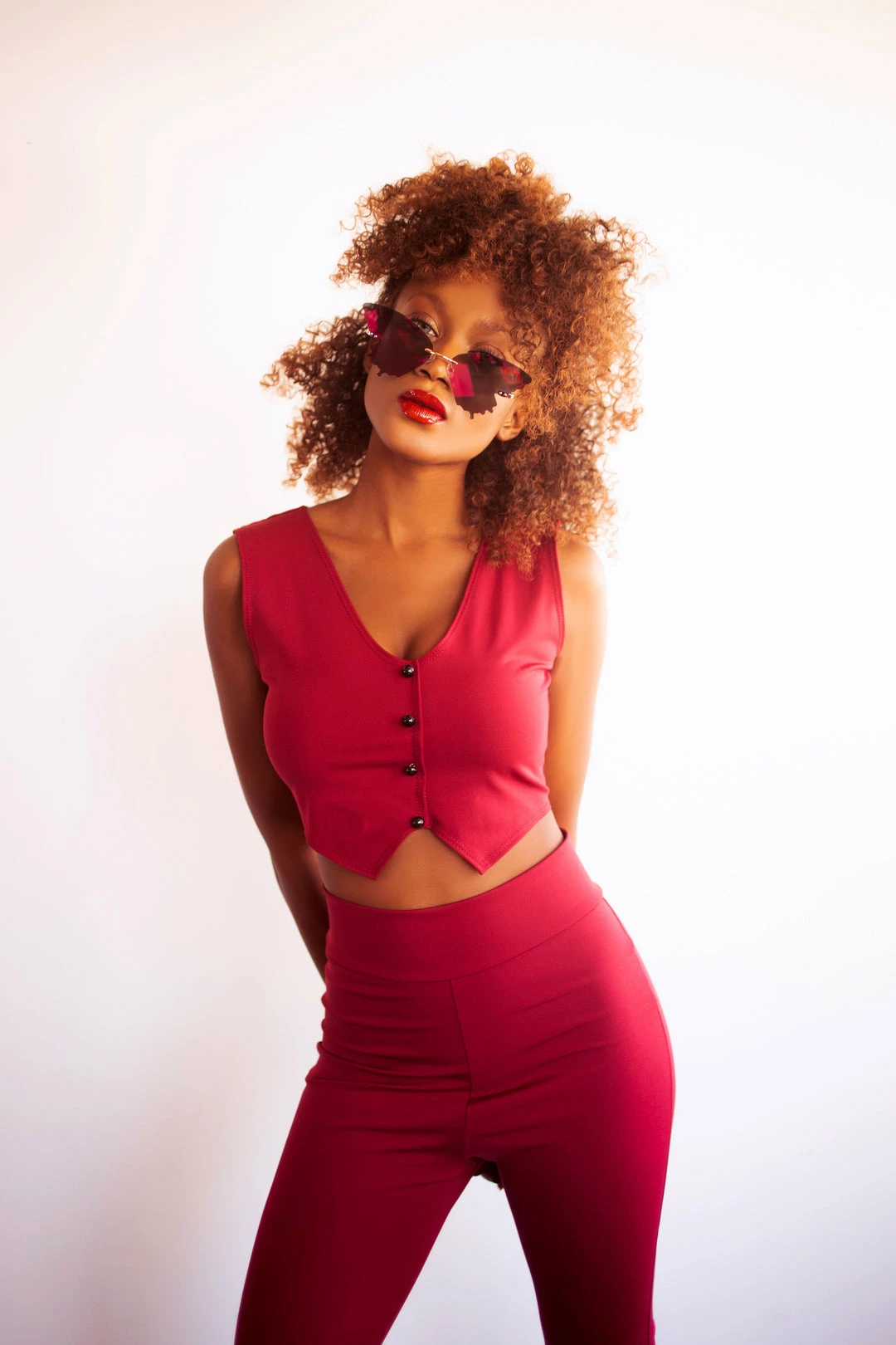 The Sugarpuss Collection 70s Bells & Retro Tops Retro Vest Top In Burgundy 4 The Sugarpuss Collection 70s Bells & Retro Tops Retro Vest Top In Burgundy