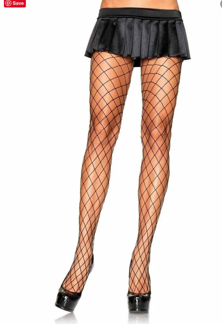 Leg Avenue Accessories Diamond Net Tights In Black 1 Leg Avenue Accessories Diamond Net Tights In Black