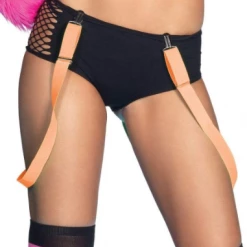 Leg Avenue Neons! Neon Orange Suspenders