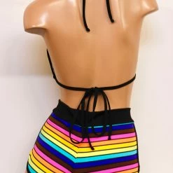 The Sugarpuss Collection Rollergirls And Disco Babes 80s Rainbow Triangle Bikini Top 7 The Sugarpuss Collection Rollergirls And Disco Babes 80s Rainbow Triangle Bikini Top