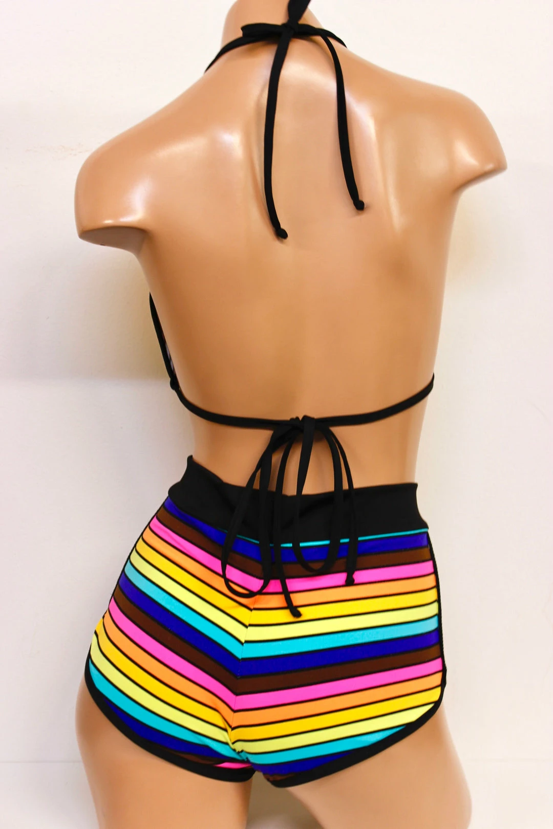 The Sugarpuss Collection Rollergirls And Disco Babes 80s Rainbow Triangle Bikini Top 4 The Sugarpuss Collection Rollergirls And Disco Babes 80s Rainbow Triangle Bikini Top
