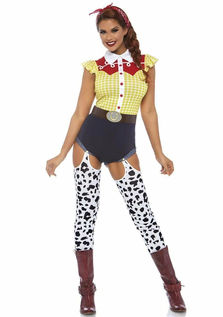 Leg Avenue Giddy Up Cowgirl Costume Costumes 3 Leg Avenue Giddy Up Cowgirl Costume Costumes