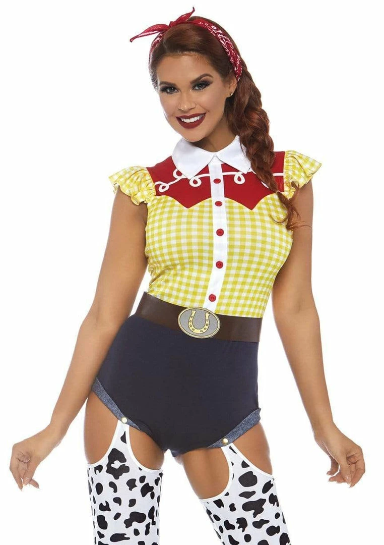 Leg Avenue Giddy Up Cowgirl Costume Costumes 1 Leg Avenue Giddy Up Cowgirl Costume Costumes