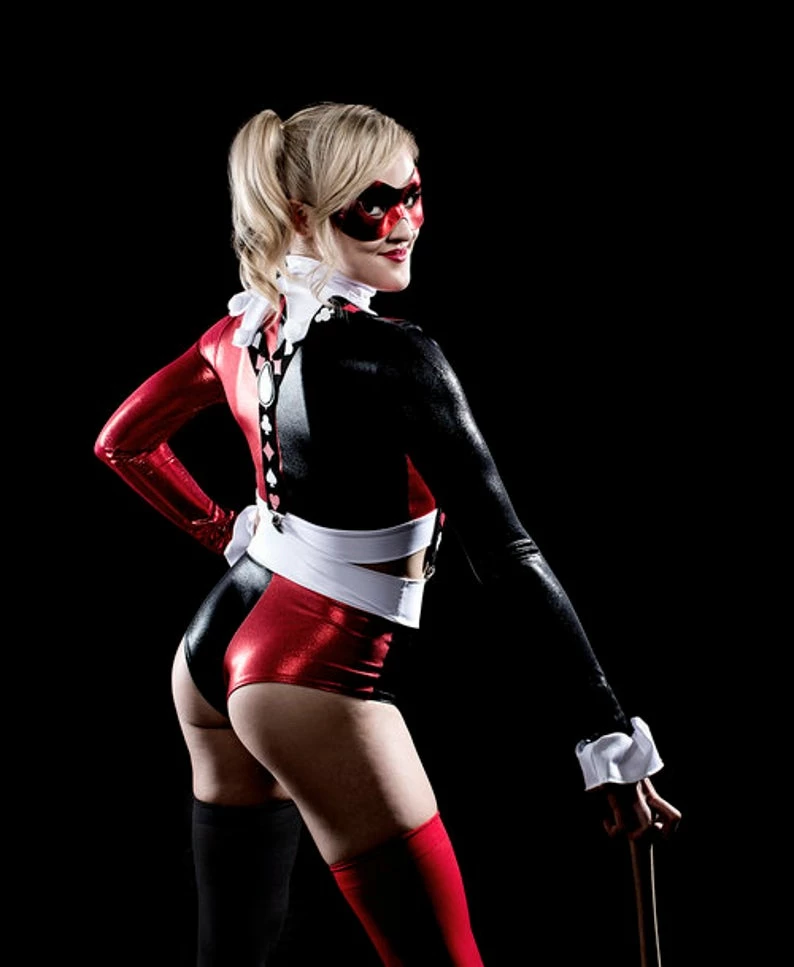 The Sugarpuss Collection Costumes Harlequin Black And Red Cheeky Shorts 8 The Sugarpuss Collection Costumes Harlequin Black And Red Cheeky Shorts