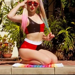 The Sugarpuss Collection Costumes Harlequin Black And Red Cheeky Shorts 16 The Sugarpuss Collection Costumes Harlequin Black And Red Cheeky Shorts