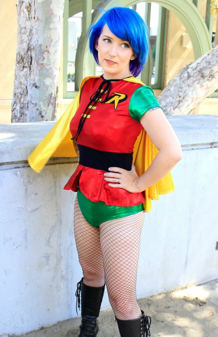 The Sugarpuss Collection Sidekick Costume Set With Peplum Top, Highwaist Bottoms And Cape 3 The Sugarpuss Collection Sidekick Costume Set With Peplum Top, Highwaist Bottoms And Cape