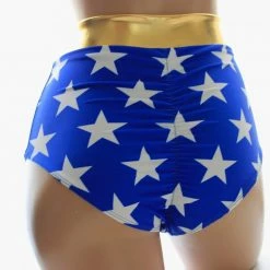The Sugarpuss Collection Star Superheroine Original Cut Briefs In Matte Stars