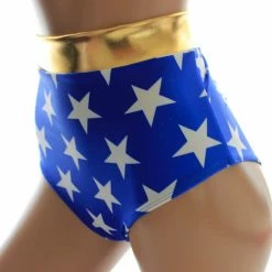 The Sugarpuss Collection Star Superheroine Original Cut Briefs In Matte Stars