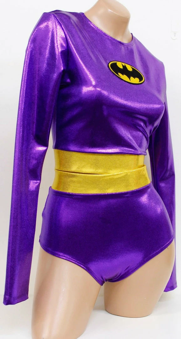 The Sugarpuss Collection Purple Bat Hero Costume Set With Long Sleeve Top And Highwaist Bottoms Costumes 5 The Sugarpuss Collection Purple Bat Hero Costume Set With Long Sleeve Top And Highwaist Bottoms Costumes