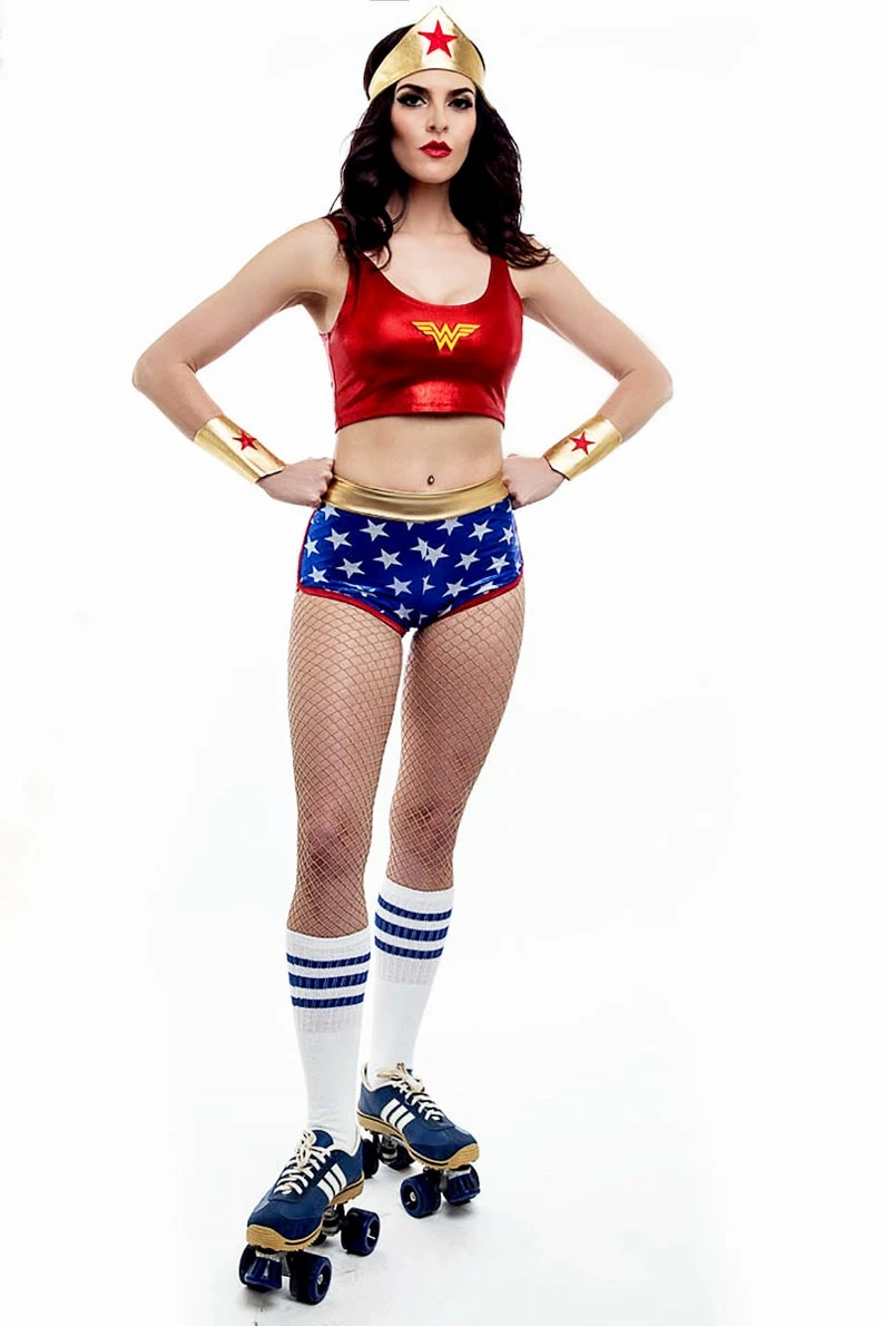 The Sugarpuss Collection Rollergirls And Disco Babes Star Superheroine Rollergirl Costume Set 5 The Sugarpuss Collection Rollergirls And Disco Babes Star Superheroine Rollergirl Costume Set