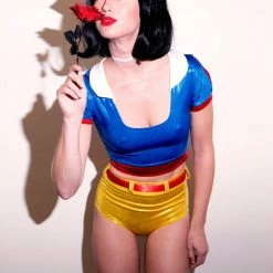 The Sugarpuss Collection Cottage Princess Pin-Up Costume Set W Shorts Costumes