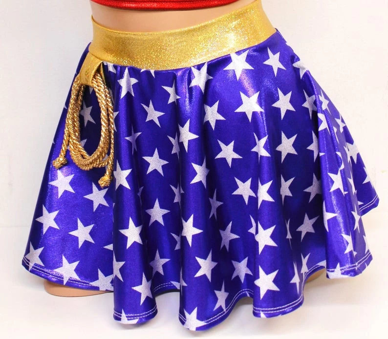 The Sugarpuss Collection Star Superheroine Circle Skirt 3 The Sugarpuss Collection Star Superheroine Circle Skirt
