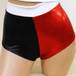 The Sugarpuss Collection Costumes Harlequin Black And Red Cheeky Shorts 12 The Sugarpuss Collection Costumes Harlequin Black And Red Cheeky Shorts