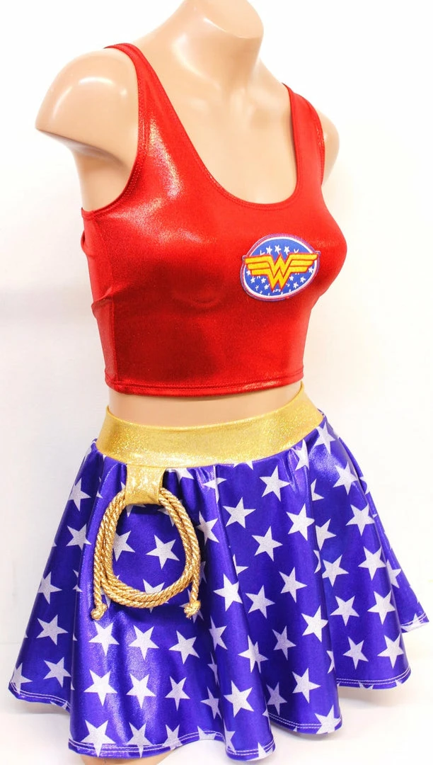 The Sugarpuss Collection Star Superheroine Circle Skirt 4 The Sugarpuss Collection Star Superheroine Circle Skirt