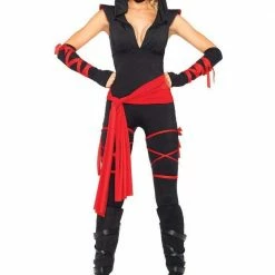 Leg Avenue Deadly Ninja Catsuit Costume Set Costumes