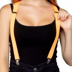 Leg Avenue Neons! Neon Orange Suspenders