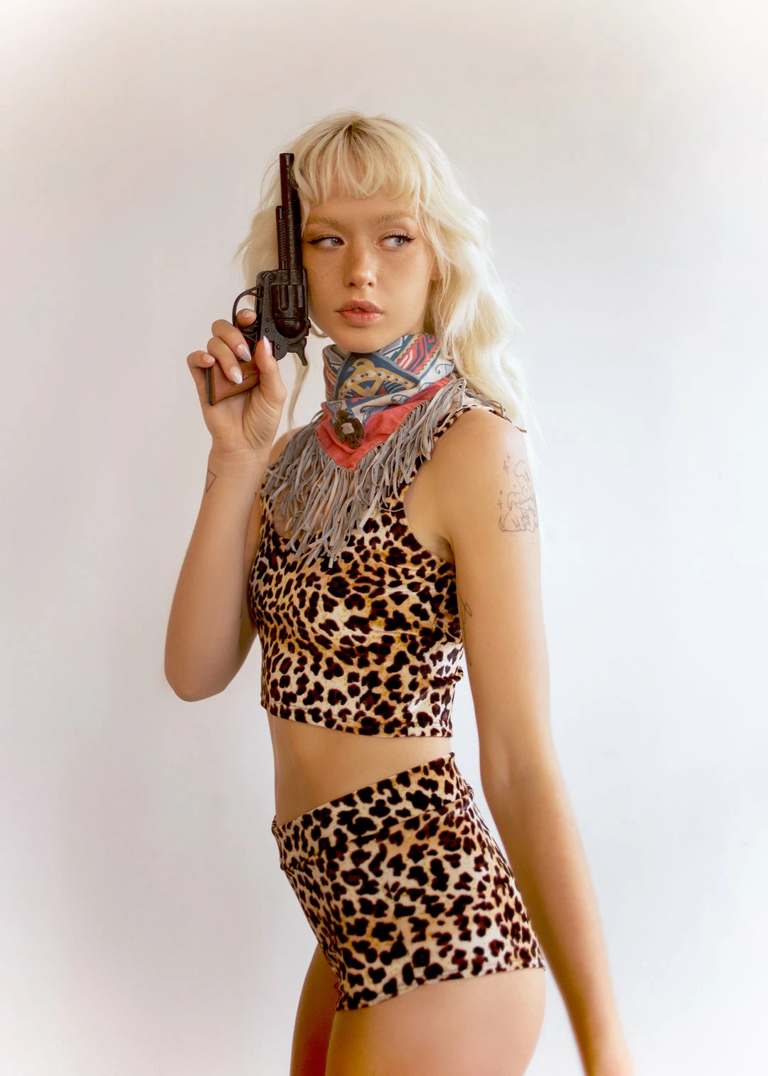 The Sugarpuss Collection Plush Velvet Highwaist Cheeky Shorts In Mini Leopard 2 The Sugarpuss Collection Plush Velvet Highwaist Cheeky Shorts In Mini Leopard