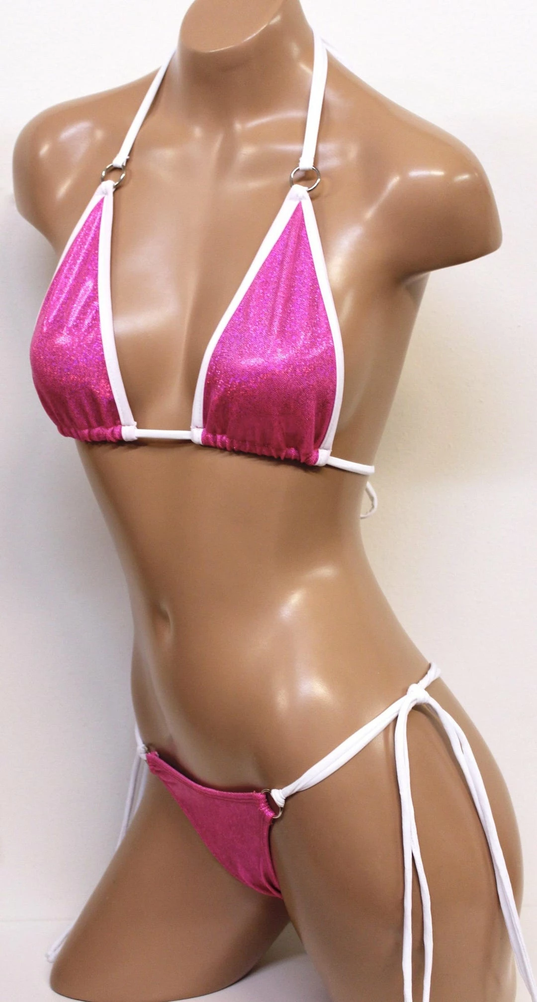 The Sugarpuss Collection Hologram String Bikini In Neon Pink See Ya At The Festie! 2 The Sugarpuss Collection Hologram String Bikini In Neon Pink See Ya At The Festie!