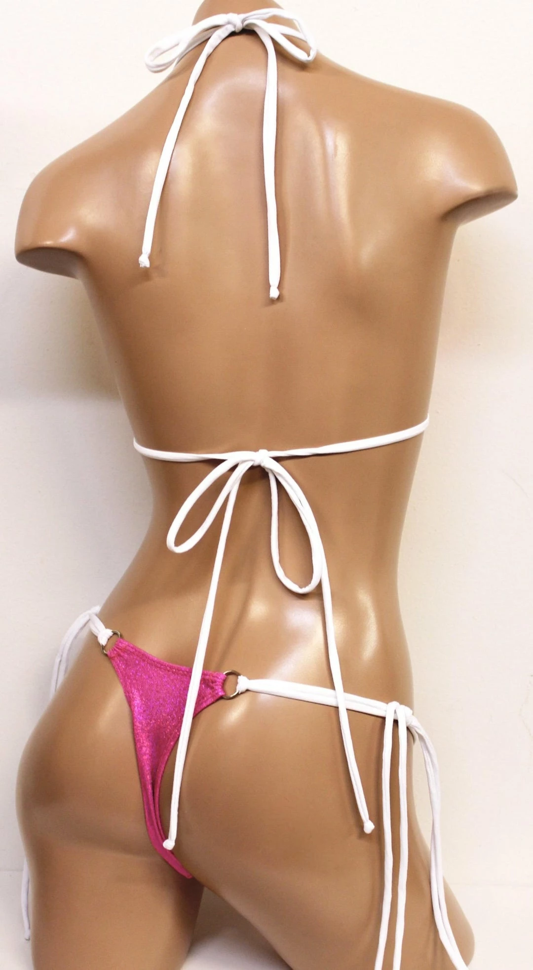 The Sugarpuss Collection Hologram String Bikini In Neon Pink See Ya At The Festie! 4 The Sugarpuss Collection Hologram String Bikini In Neon Pink See Ya At The Festie!