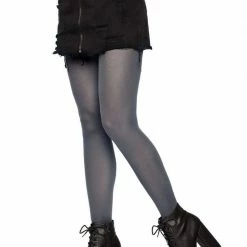 Leg Avenue Opaque Pantyhose In Grey Costumes 8 Leg Avenue Opaque Pantyhose In Grey Costumes