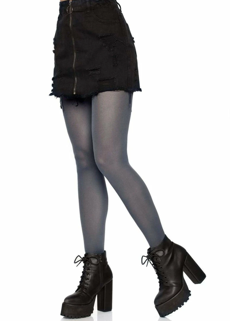 Leg Avenue Opaque Pantyhose In Grey Costumes 3 Leg Avenue Opaque Pantyhose In Grey Costumes