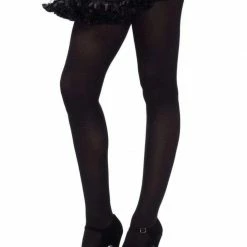 Leg Avenue Accessories Opaque Pantyhose In Black