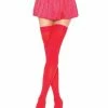 Leg Avenue Opaque Thigh High Stockings In Red Sock Obsession