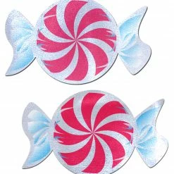 Christmas Peppermint Swirl Pasties By Pastease® Sheer, Mesh And Fishnet