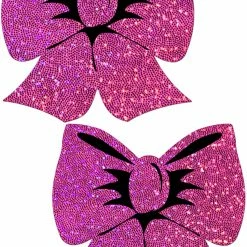 Glittering Pink Bow Pasties By Pastease® See Ya At The Festie!