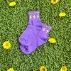 The Sugarpuss Collection Purple Lightning Ankle Socks Rollergirls And Disco Babes