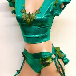 The Sugarpuss Collection Costumes Poisonous Vixen Tie Side Costume Set